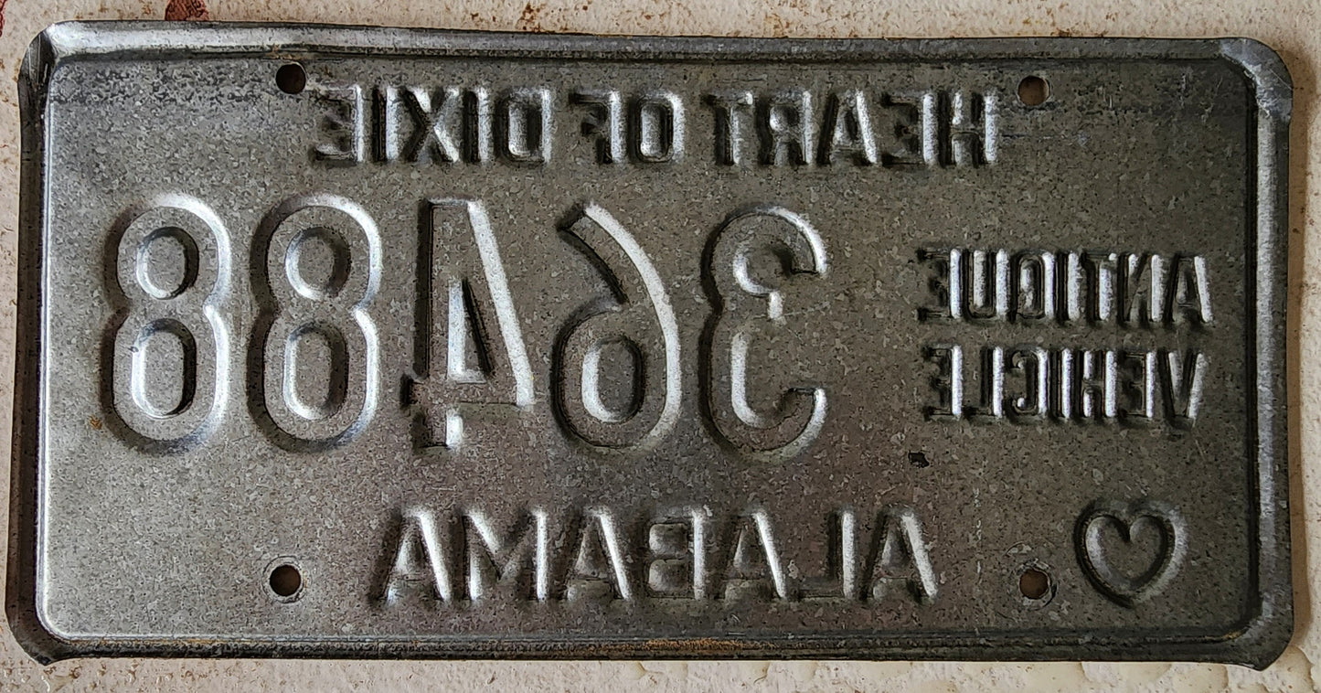 Antique License Plate