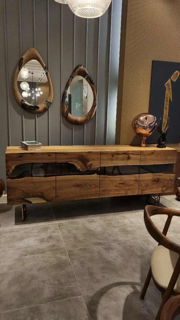 Wood & Resin Dining Room Buffet | Sideboard Table