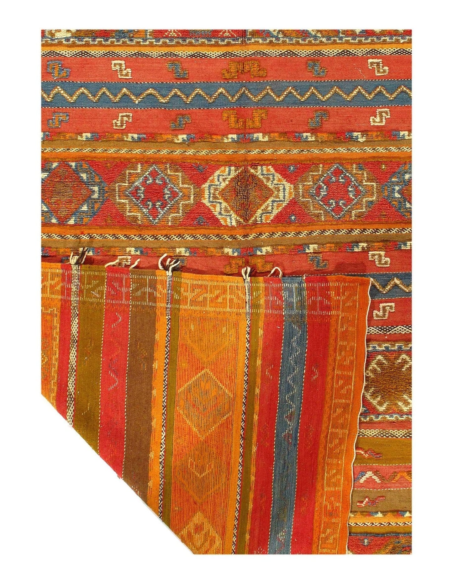 Canvello 1970s Antique Fine Hand Knotted Vintage Authentic Moroccon - 8'1'' X 12'-1