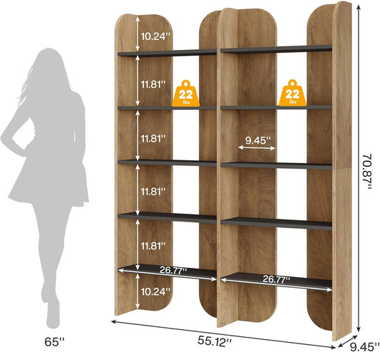 Farmhouse Bookshelf | Double Wide