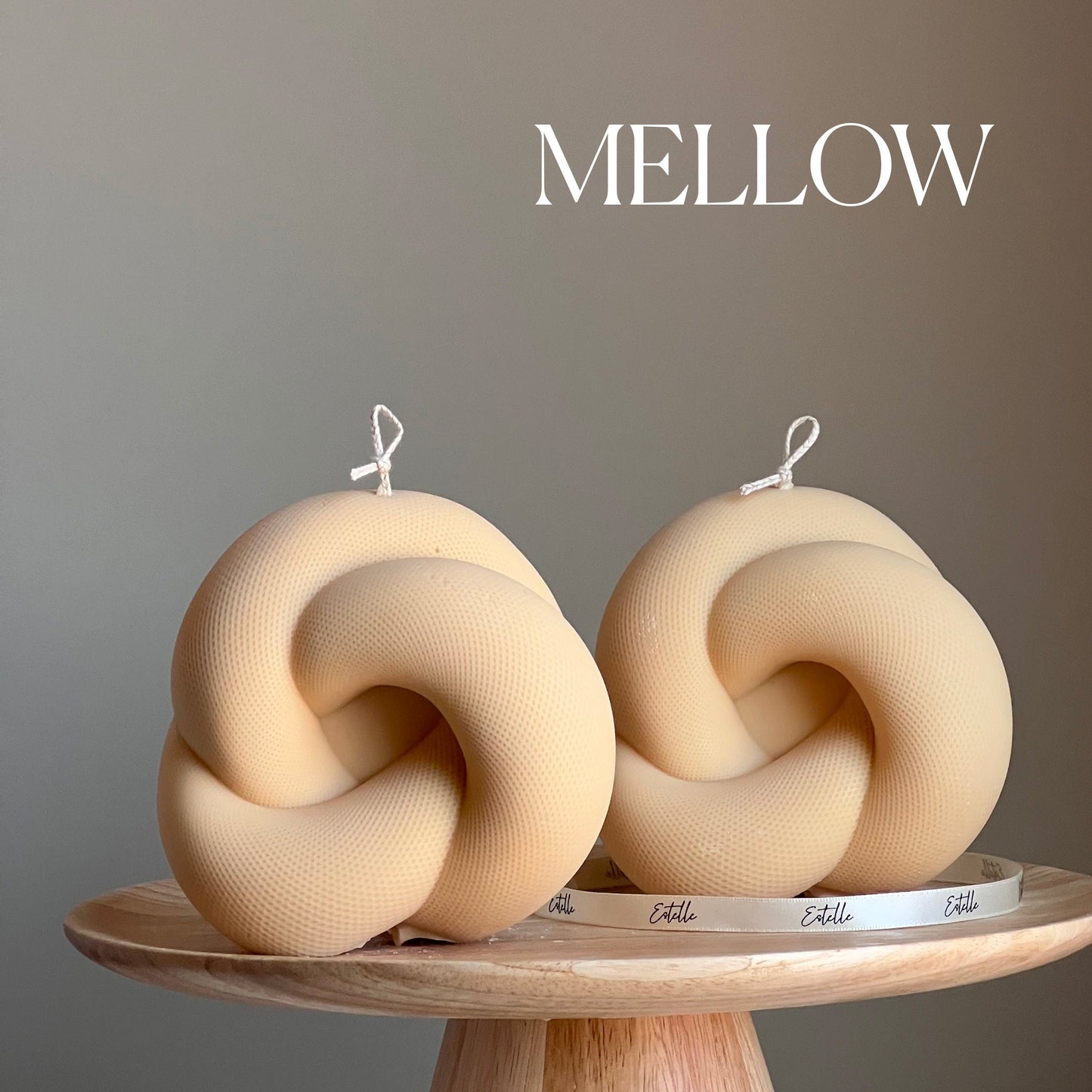 Handmade Knot Candle: Trendy Vegan Home Decor-4