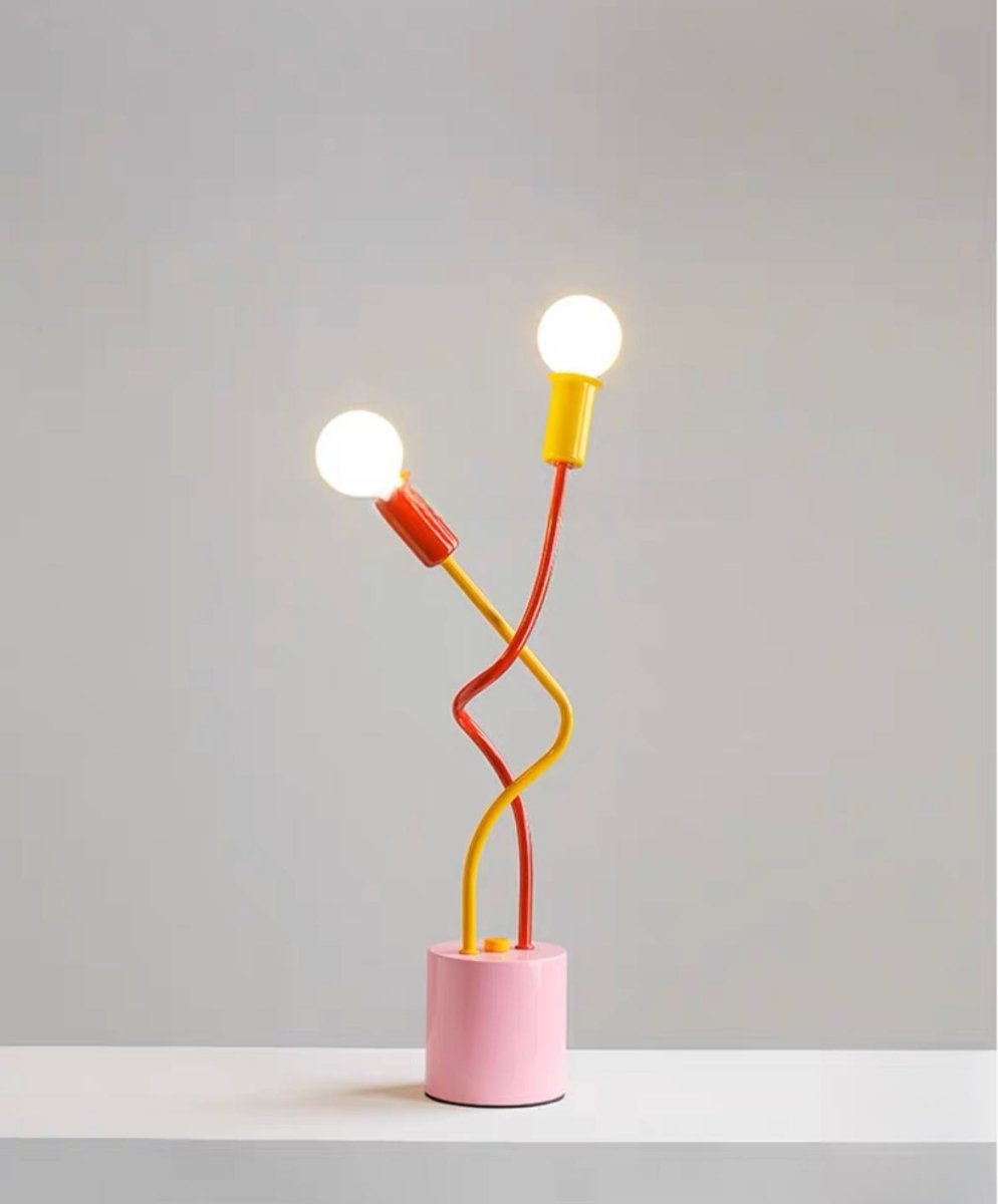 Whimsical Eclectic Memphis Table Lamp