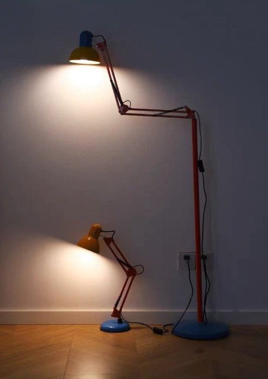 Retro Tall Metal Floor Lamp | Reading Light
