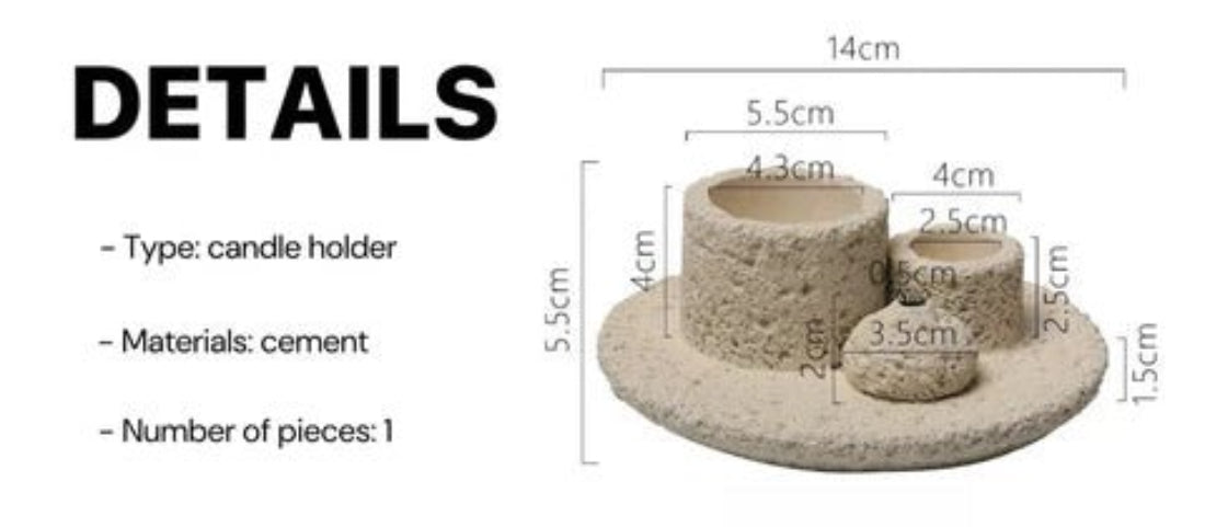 Nordic Style All-in-1 Candle Holder | Sage | Incense | Palo Santo Burner