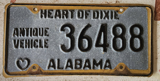 Antique License Plate