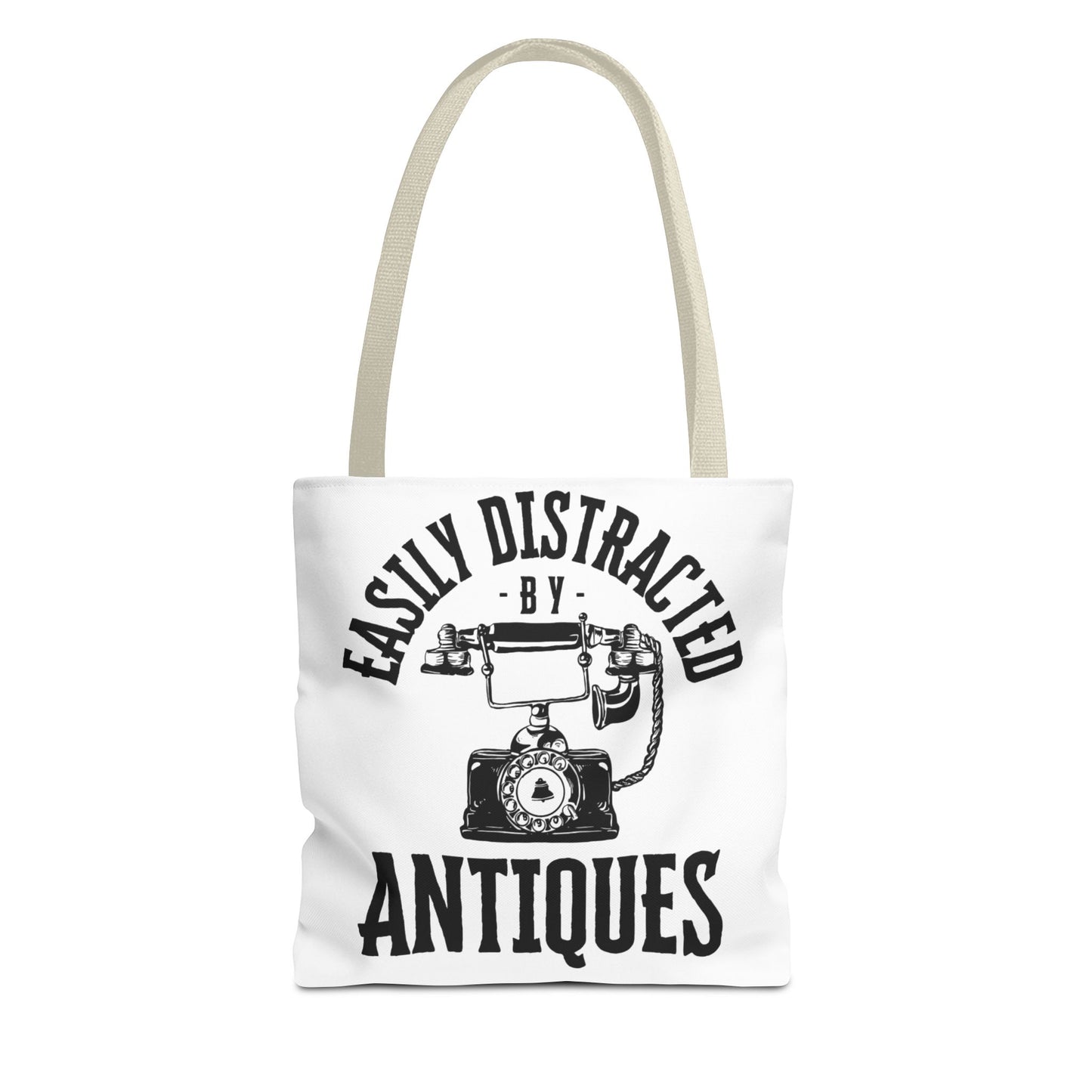 Easily Distracted by Antiques Tote Bag