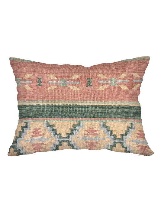 Turkish Kilim Vintage Cushion Cover - 58 x 40 cm-0