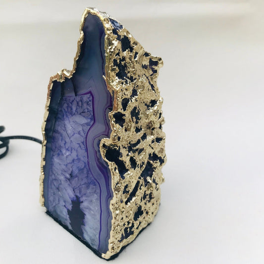 Blue Agate | Gemstone Lamp