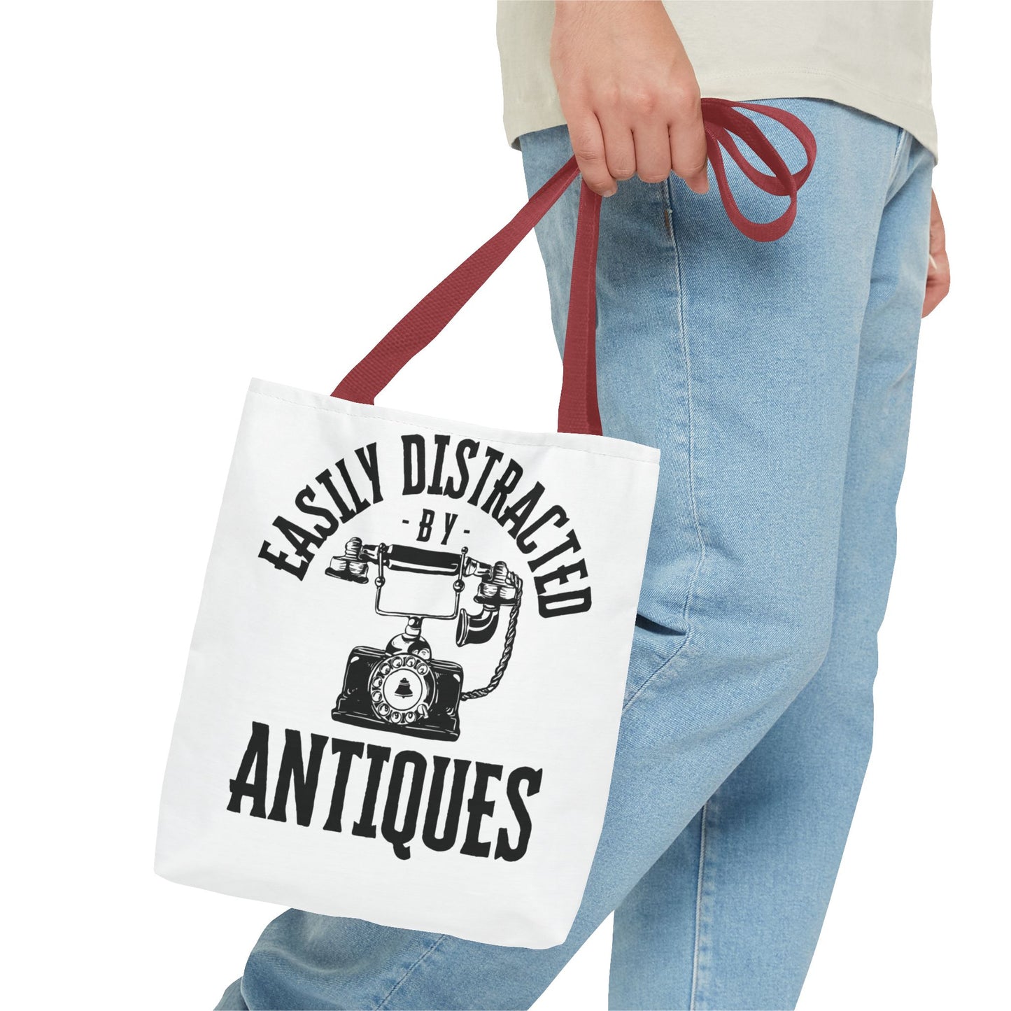 Easily Distracted by Antiques Tote Bag