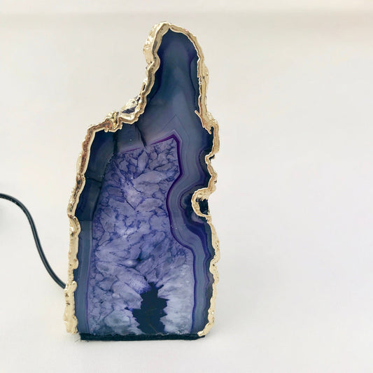 Blue Agate | Gemstone Lamp