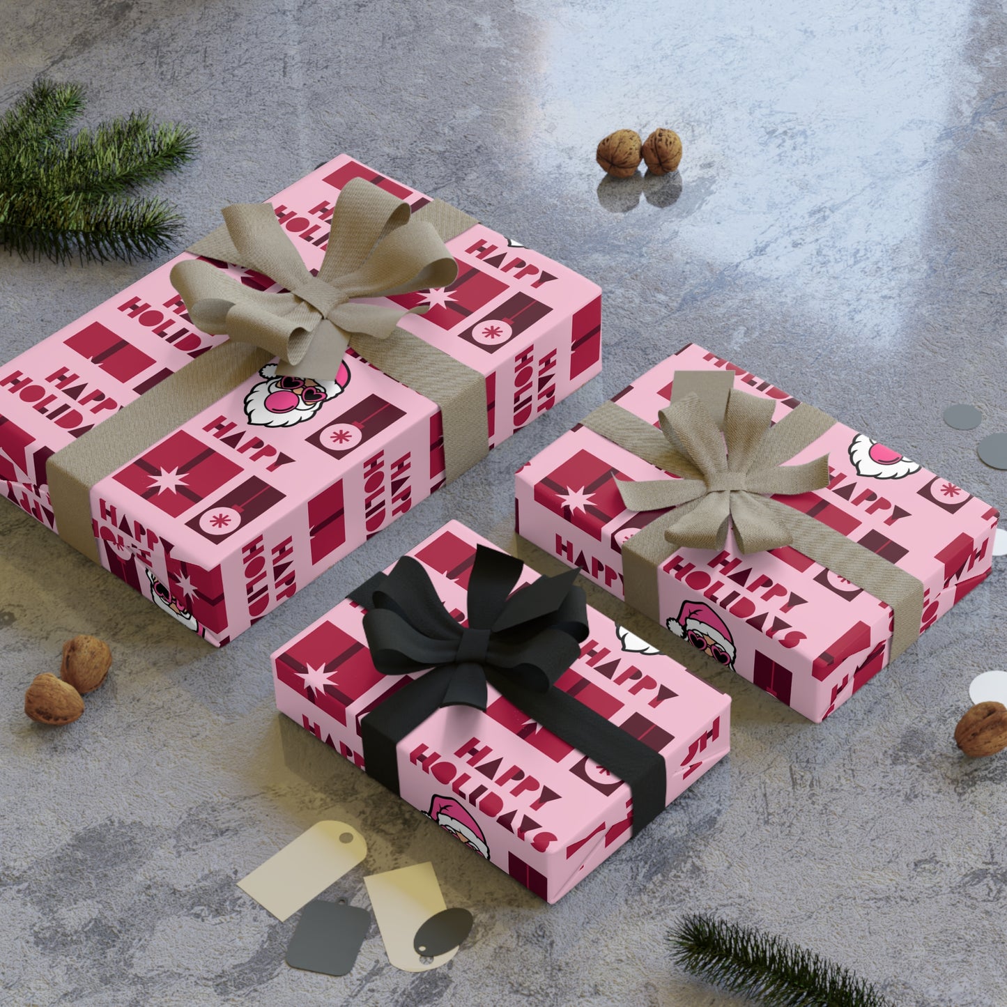 Happy Holidays Gift Wrapping Paper