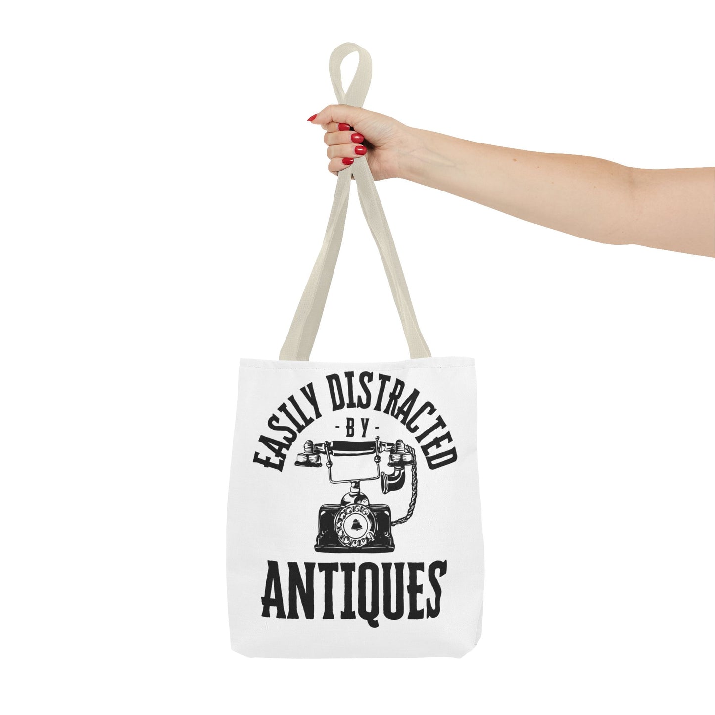 Easily Distracted by Antiques Tote Bag