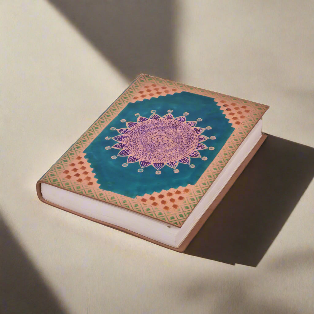 Hand-Dyed & Handmade | Mandala Leather Journal