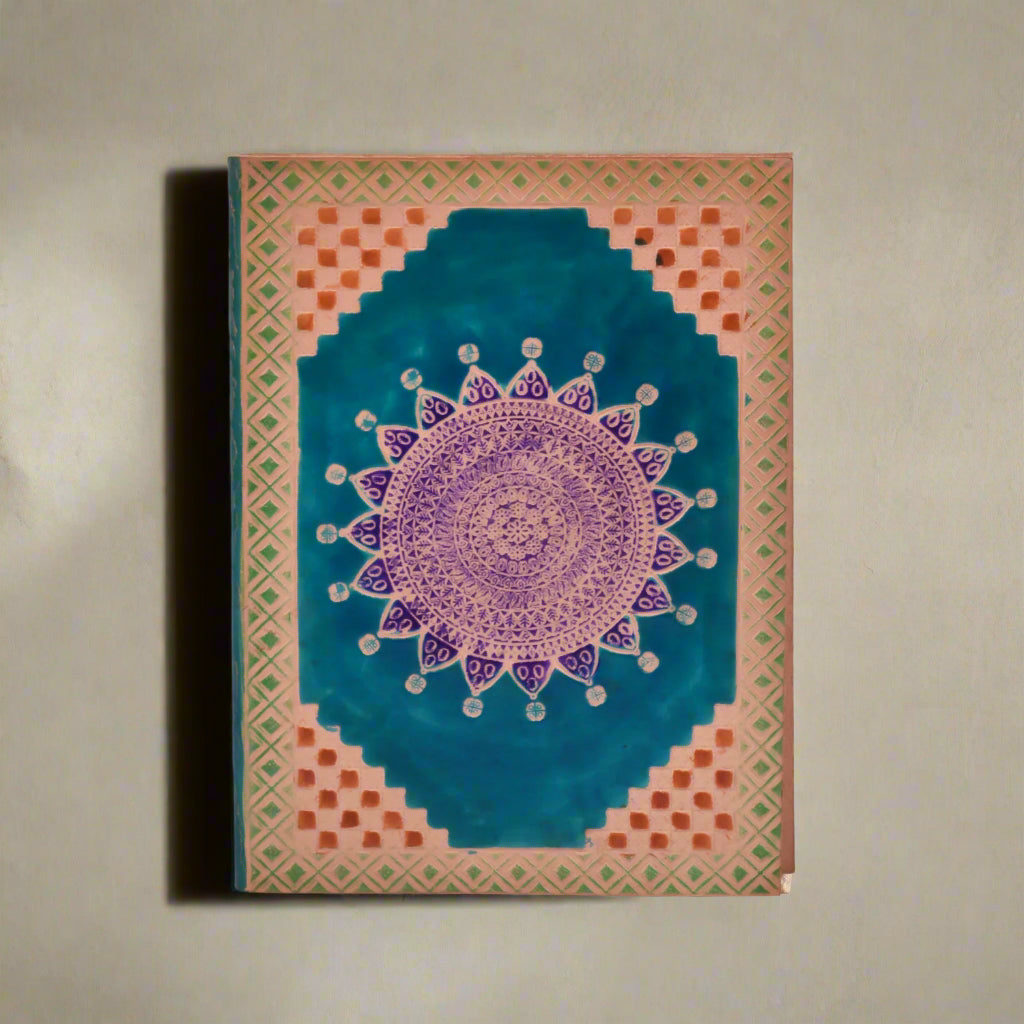 Hand-Dyed & Handmade | Mandala Leather Journal