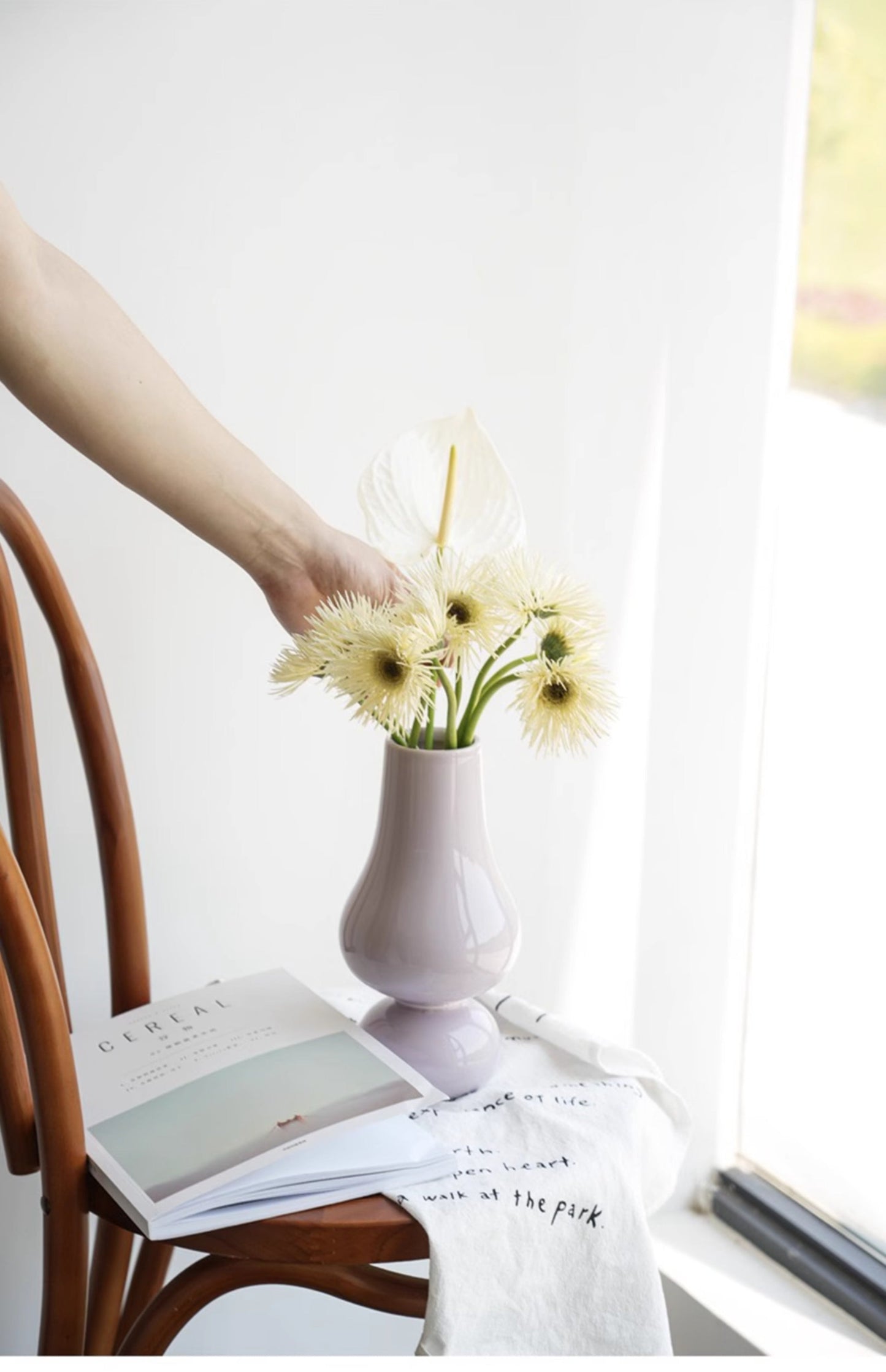 Geometric Ceramic Flower Vase-8