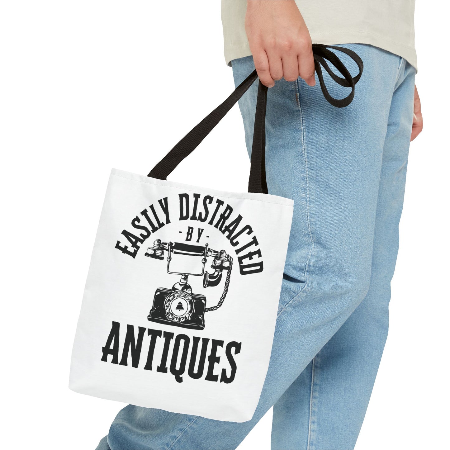 Easily Distracted by Antiques Tote Bag