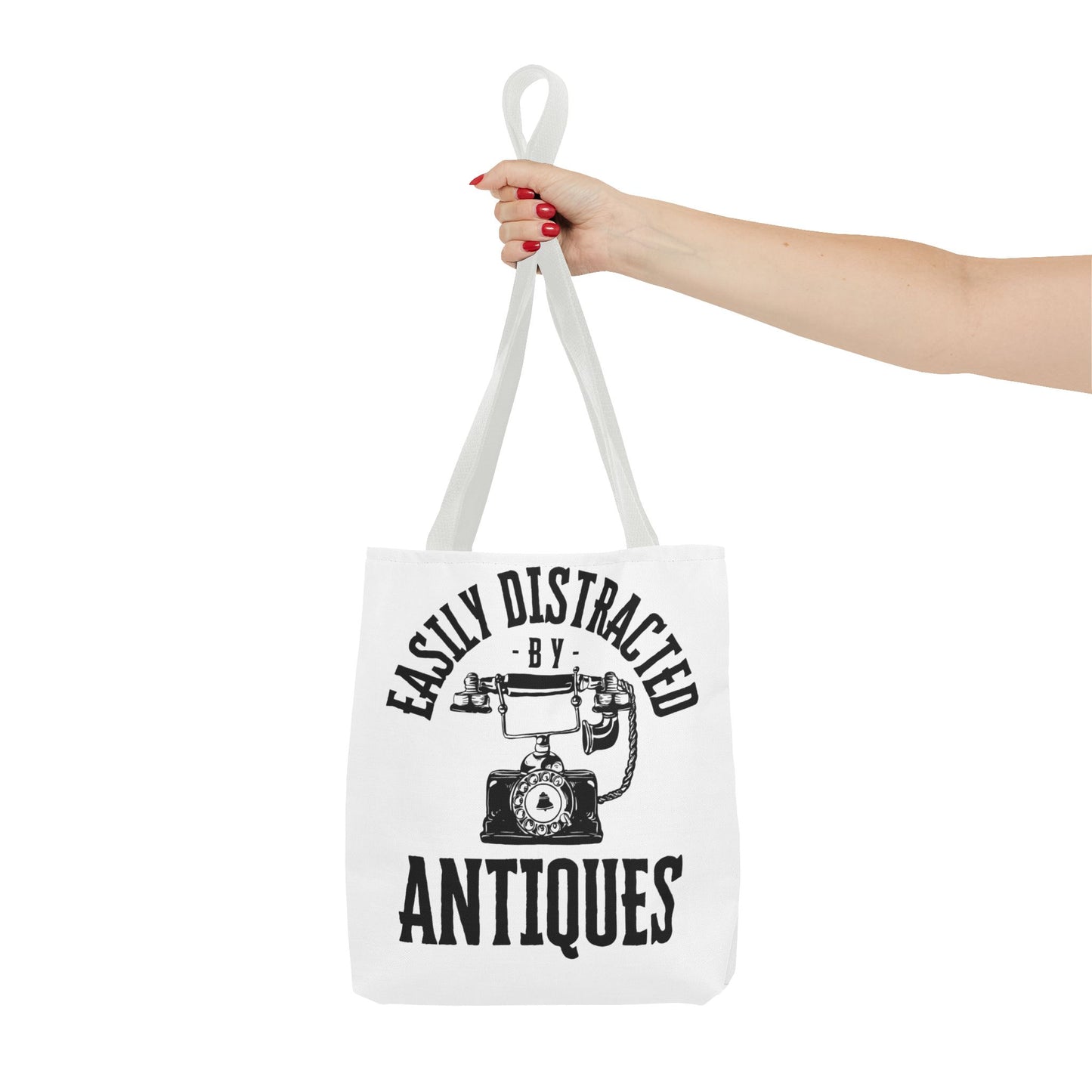 Easily Distracted by Antiques Tote Bag