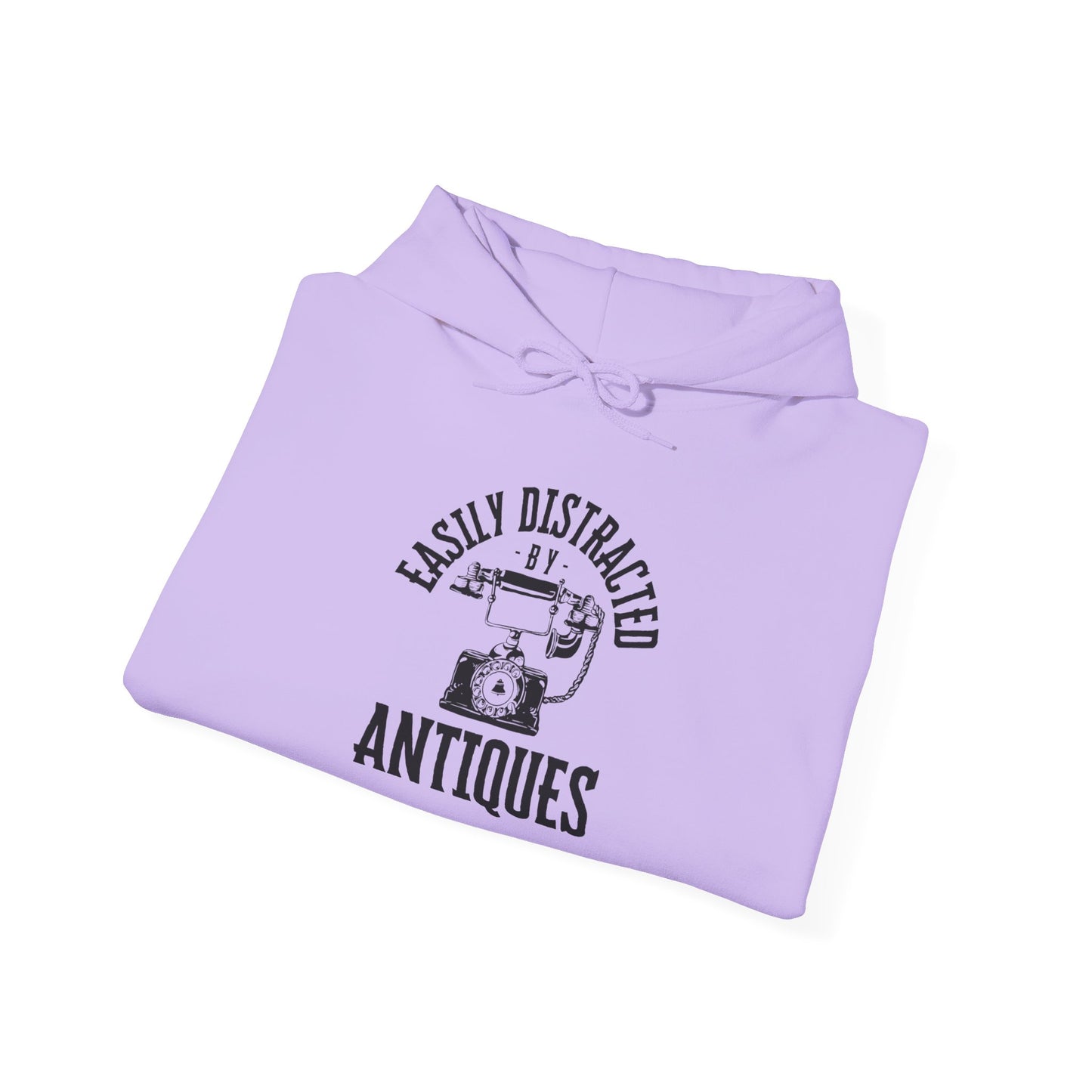 Easily Distracted by Antiques Hooded Sweatshirt
