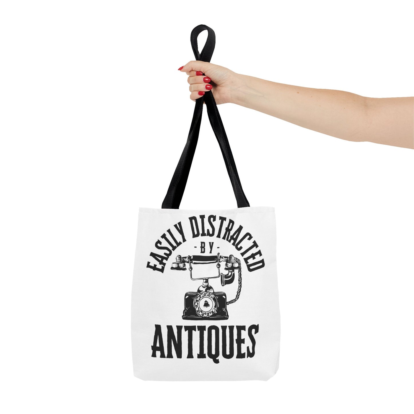 Easily Distracted by Antiques Tote Bag