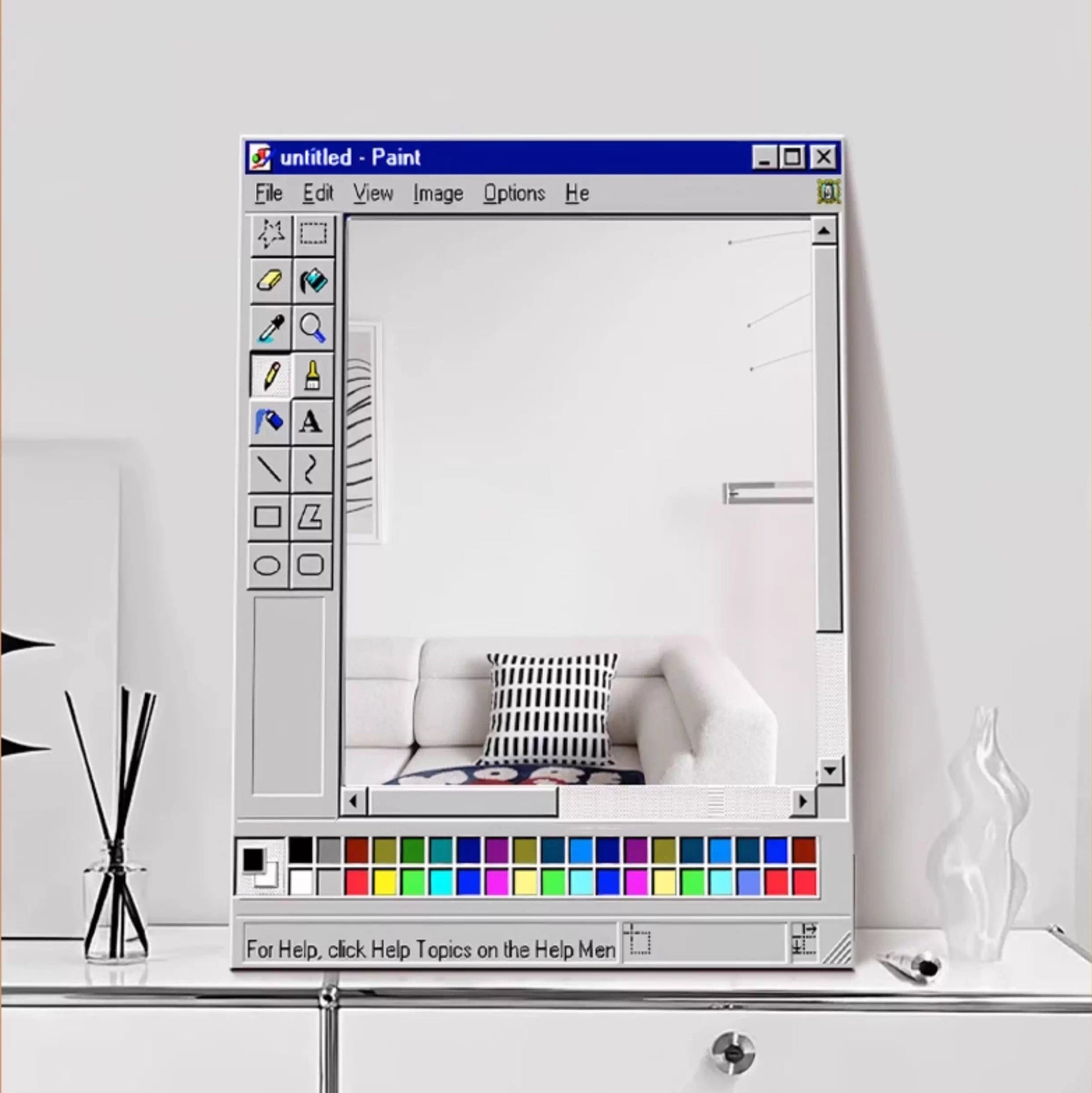 Retro Pixel Style Mirror-1