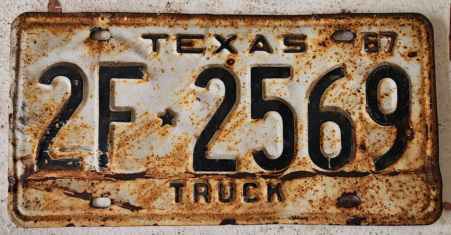 Antique License Plate