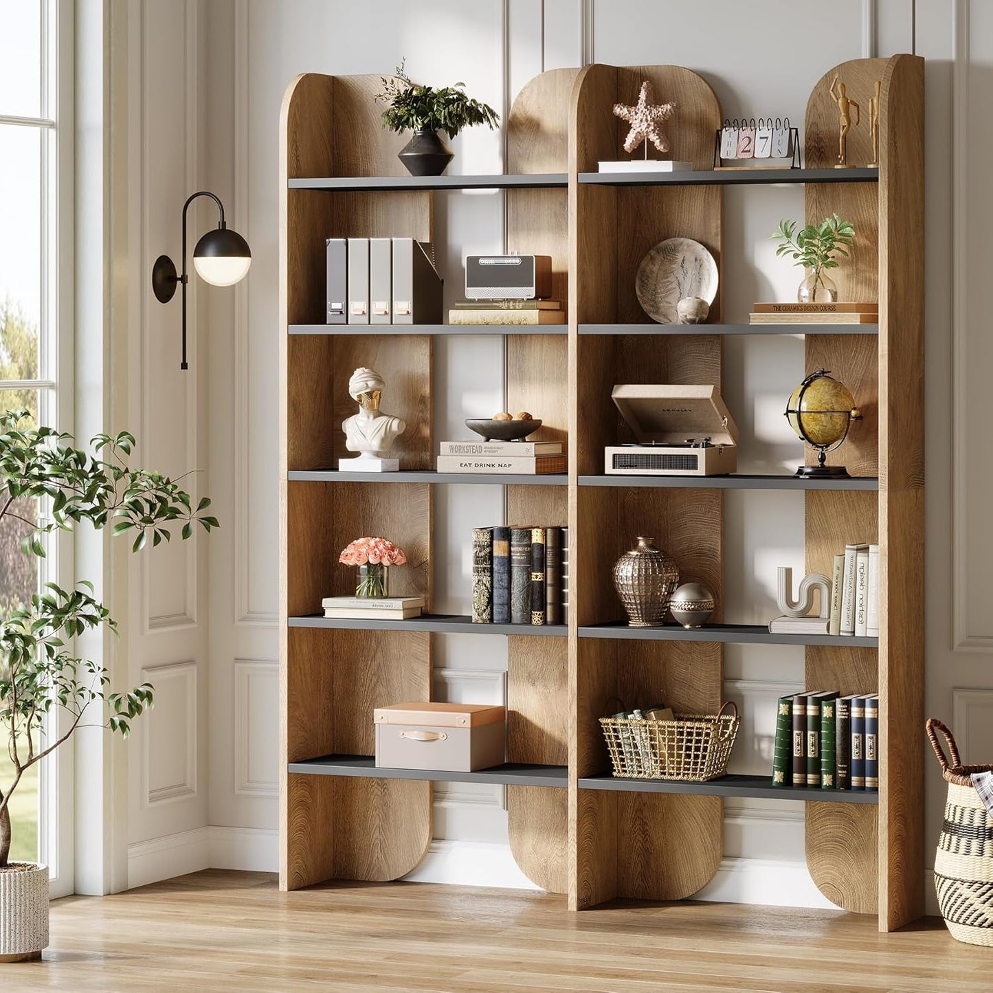 Farmhouse Bookshelf | Double Wide