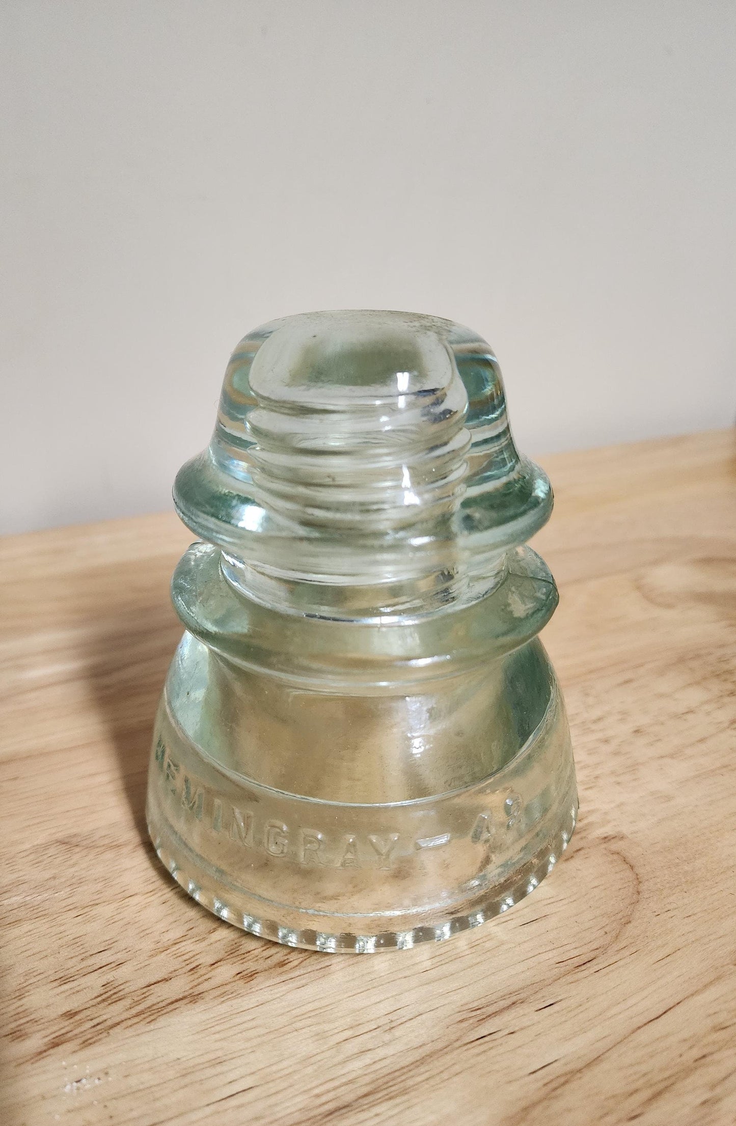 Vintage Clear Glass Insulator