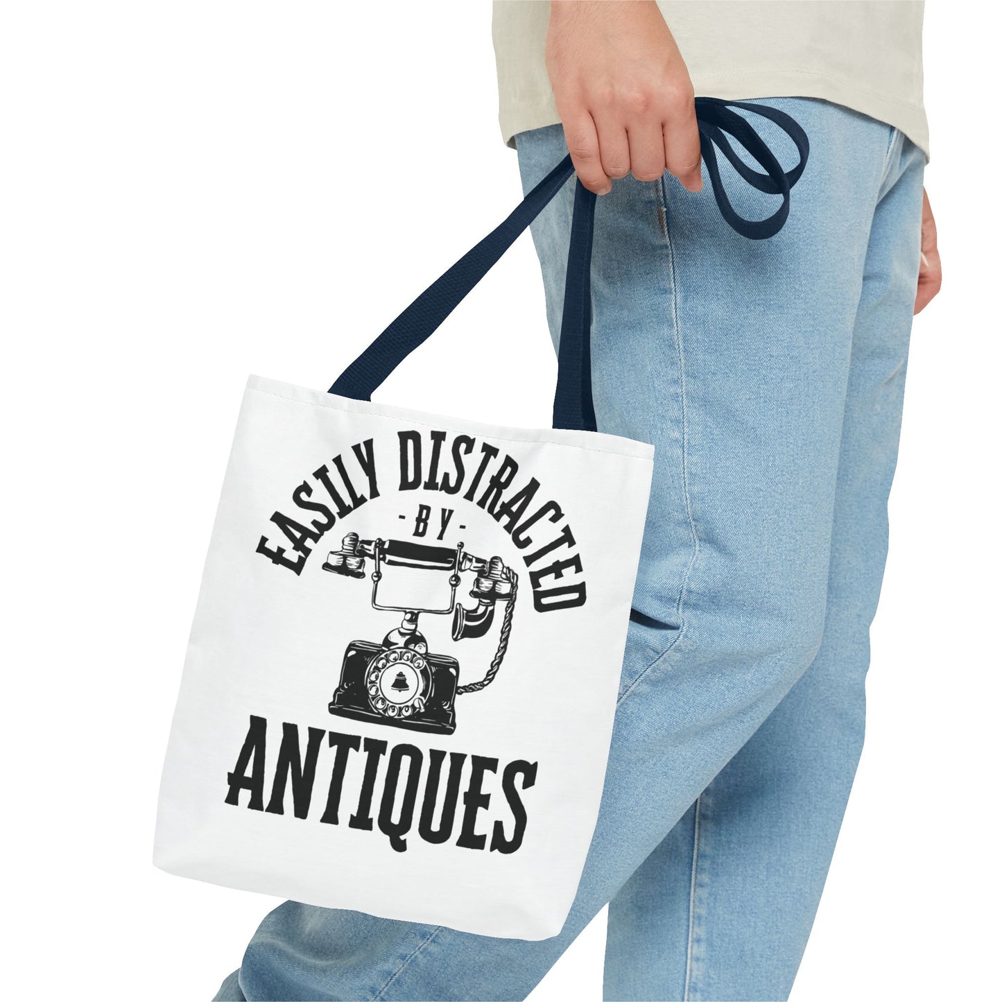 Easily Distracted by Antiques Tote Bag