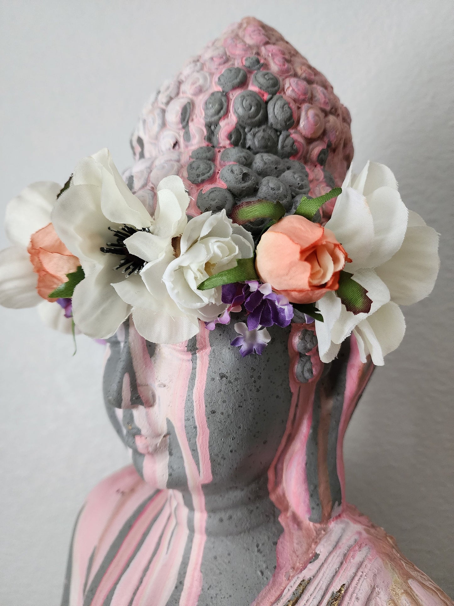 Meditation Flower Crown Sculpture
