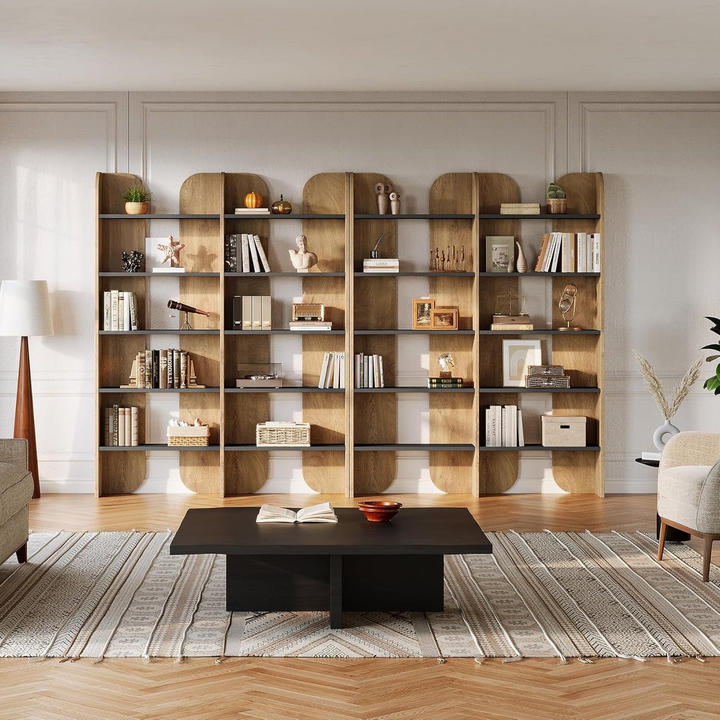Farmhouse Bookshelf | Double Wide