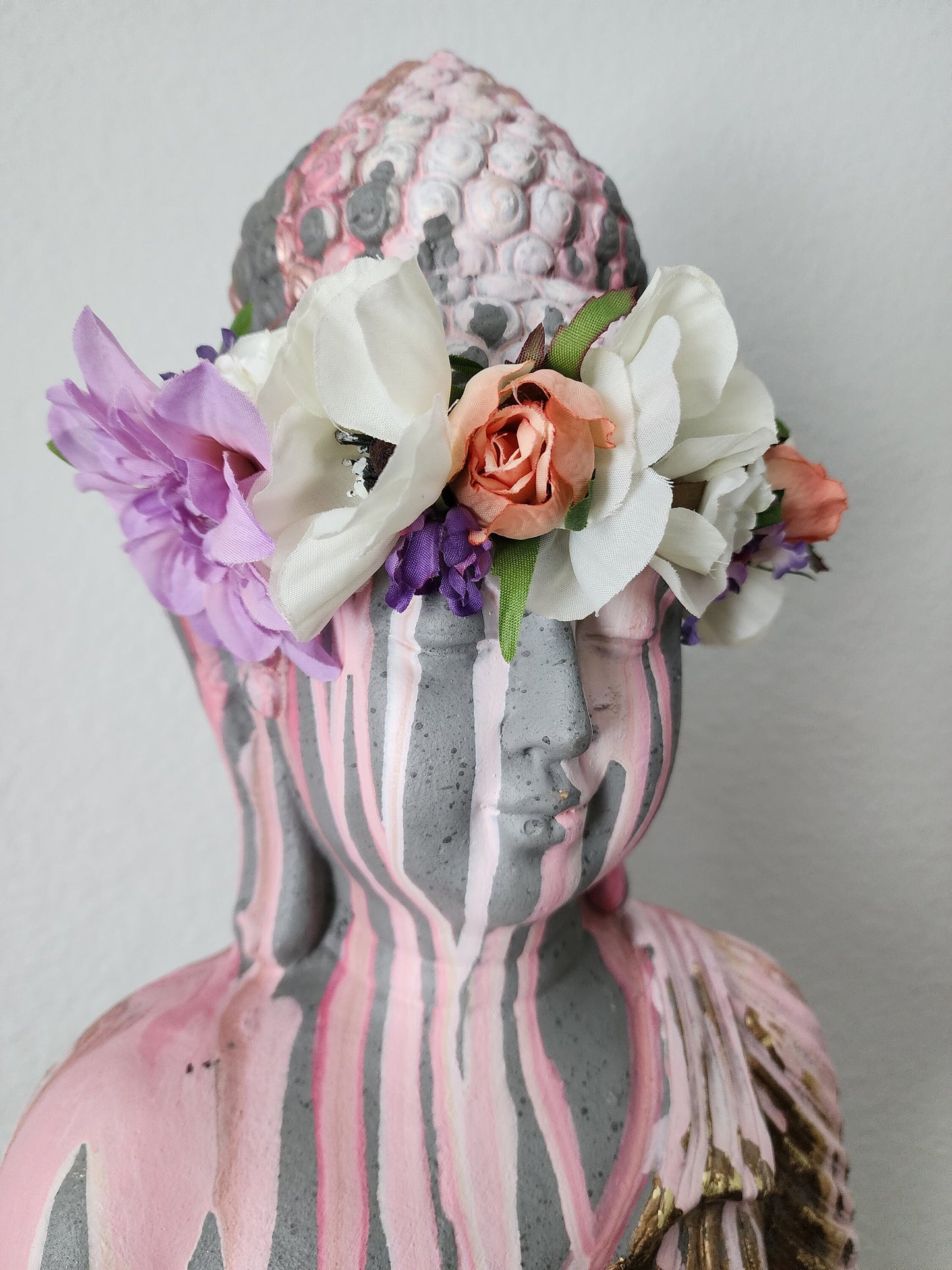 Meditation Flower Crown Sculpture