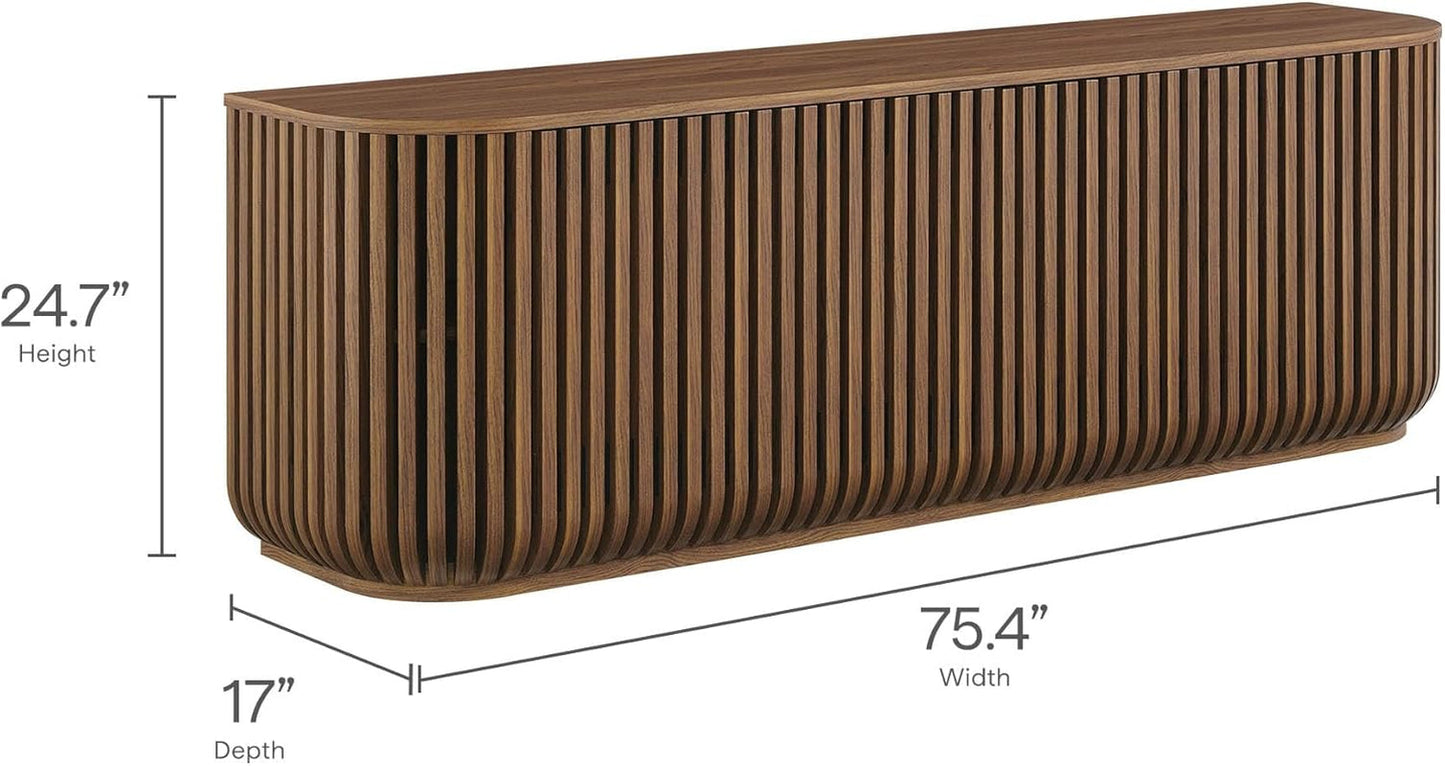 Walnut Sideboard Buffet Cabinet