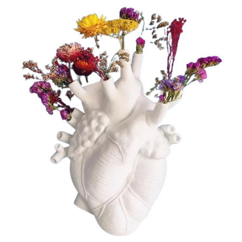 Unique Human Heart Shaped Vase