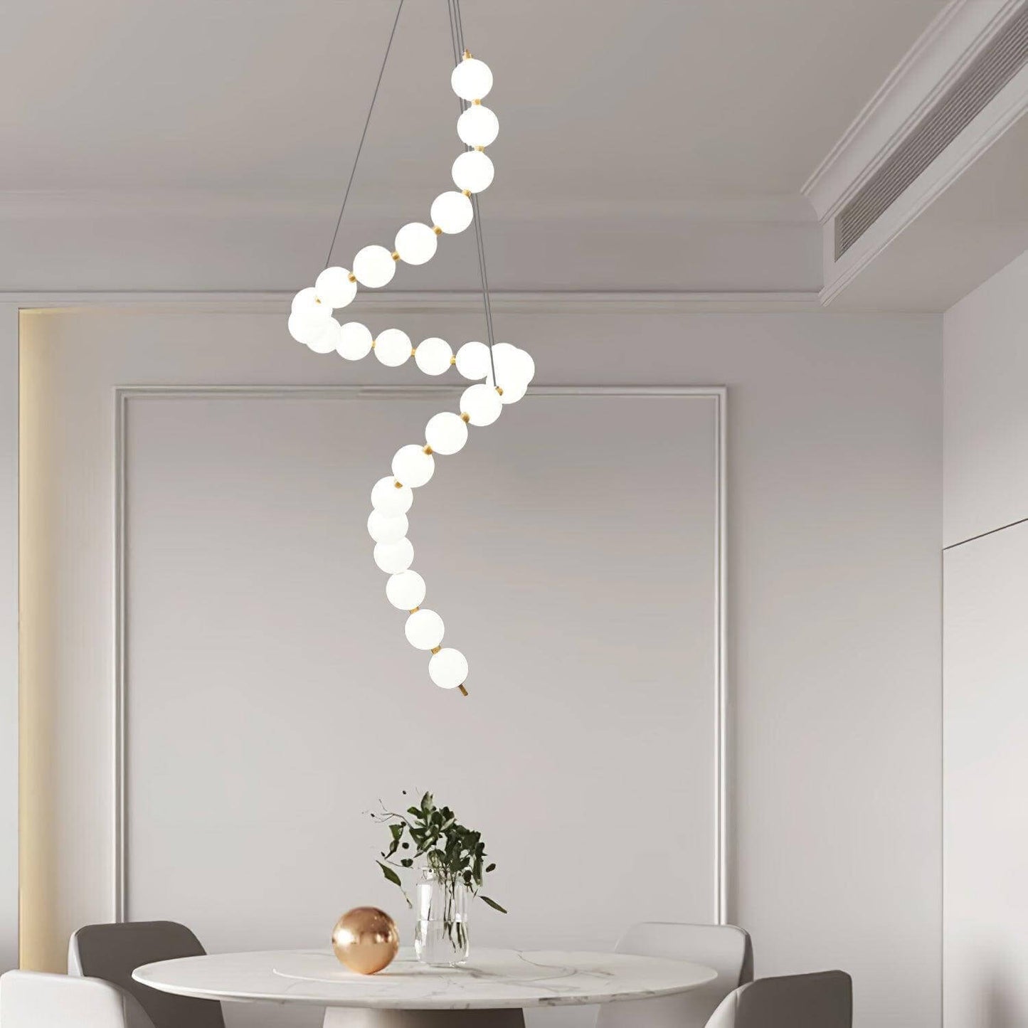 Art Pearl Necklace Chandelier