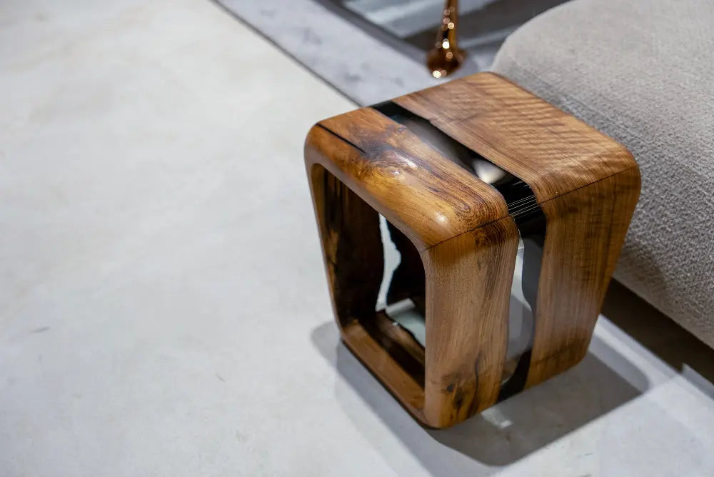Resin Side Table | Stool | Modern Wooden Furniture