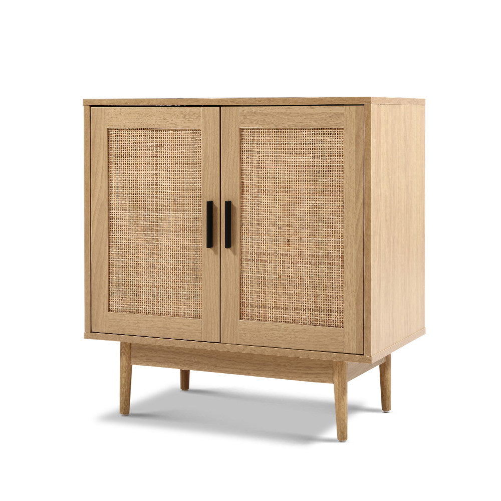 NNEDSZ Rattan Buffet Sideboard Cabinet Storage Hallway Table Kitchen Cupboard-0