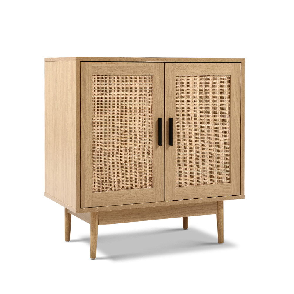 NNEDSZ Rattan Buffet Sideboard Cabinet Storage Hallway Table Kitchen Cupboard-2