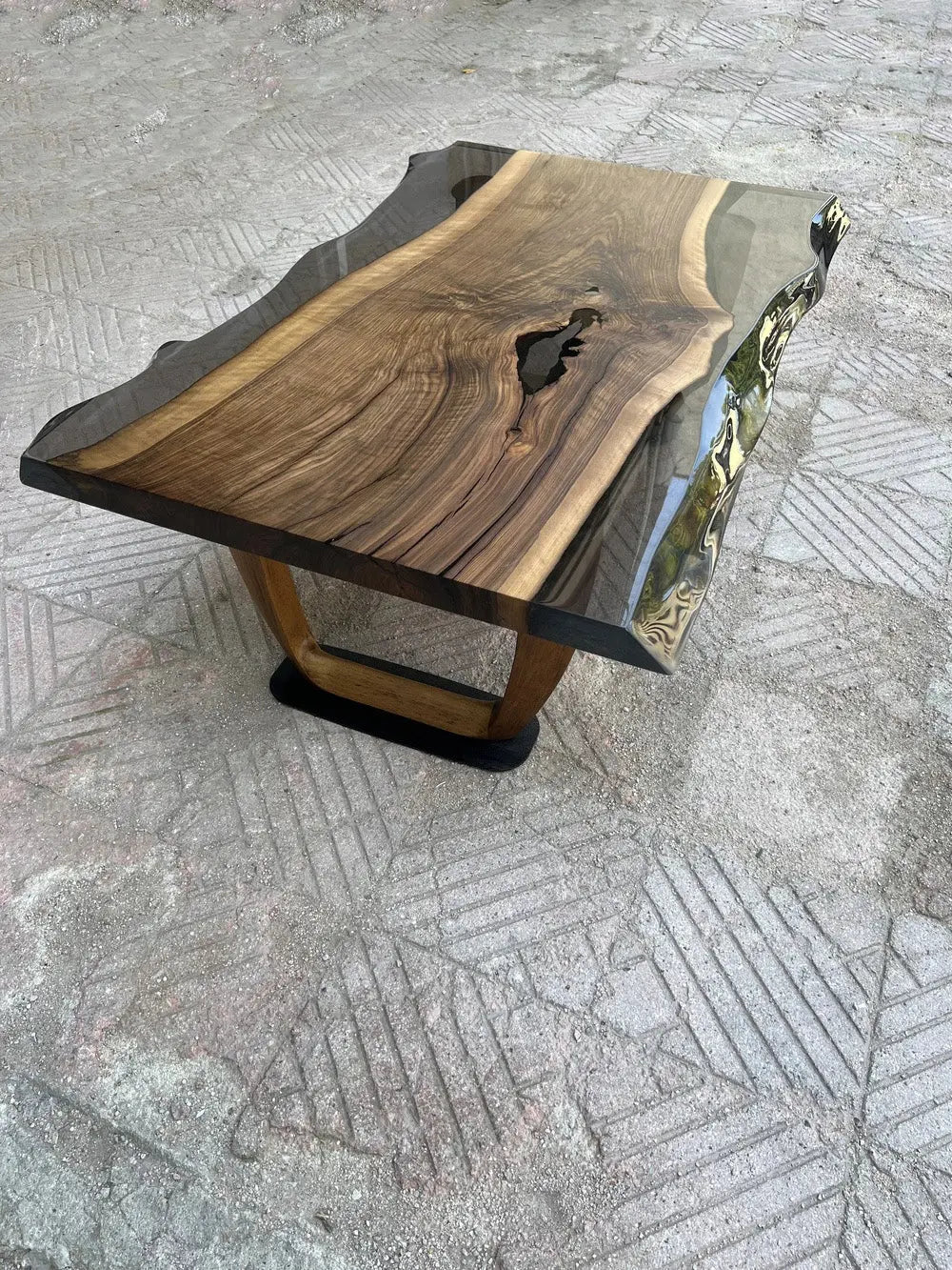 Epoxy Live Edge Coffee Table