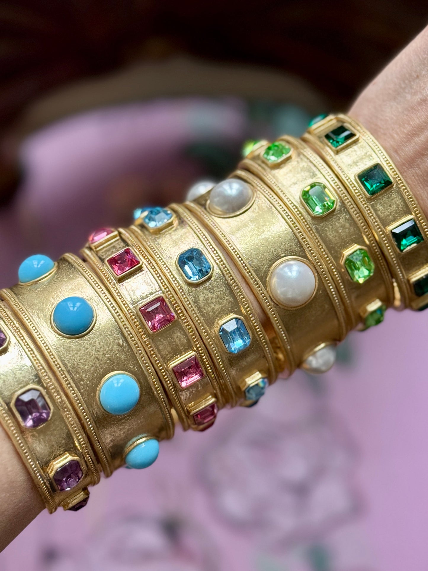 Eliza Bangle | Vintage Crystals