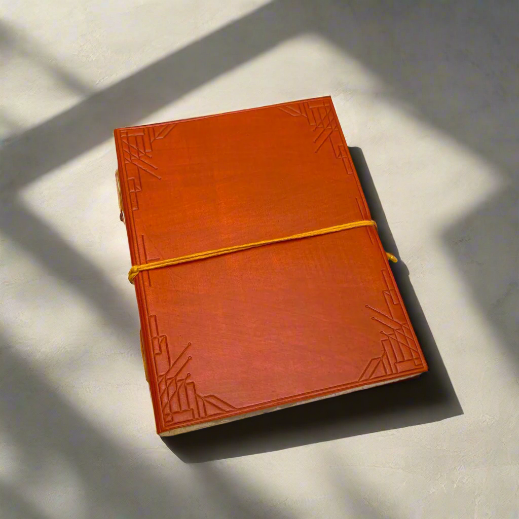 Handmade Leather Journal | Lined Pages
