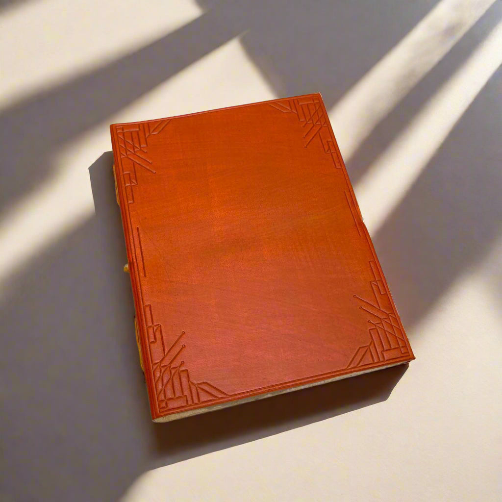 Handmade Leather Journal | Lined Pages
