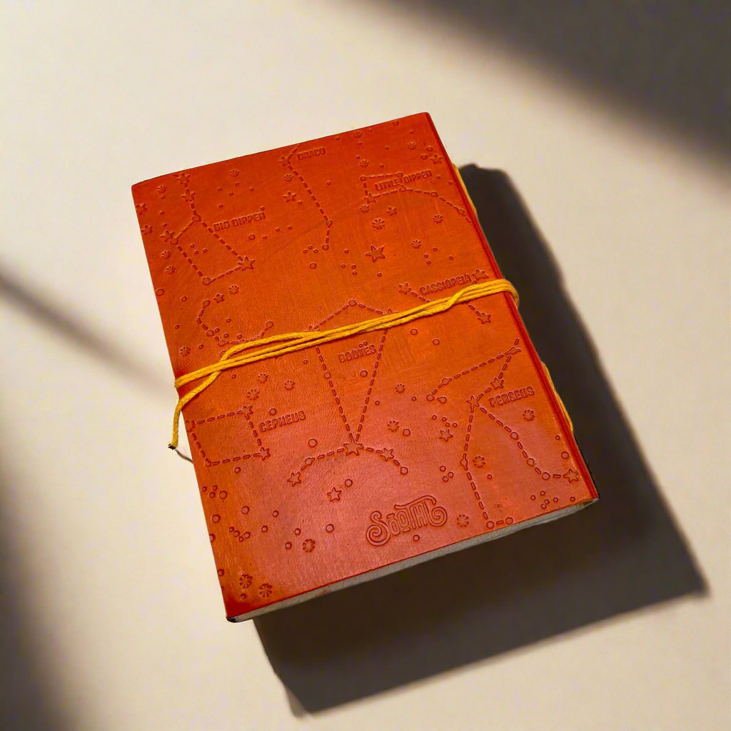 Handmade Leather Journal | Lined Pages