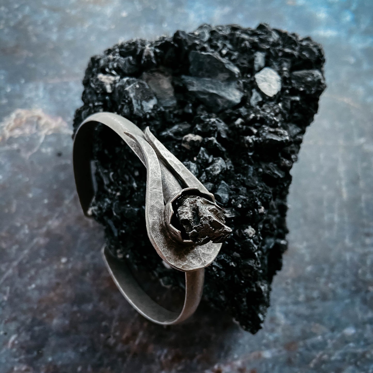 Handmade Comet Meteorite Cuff Bracelet