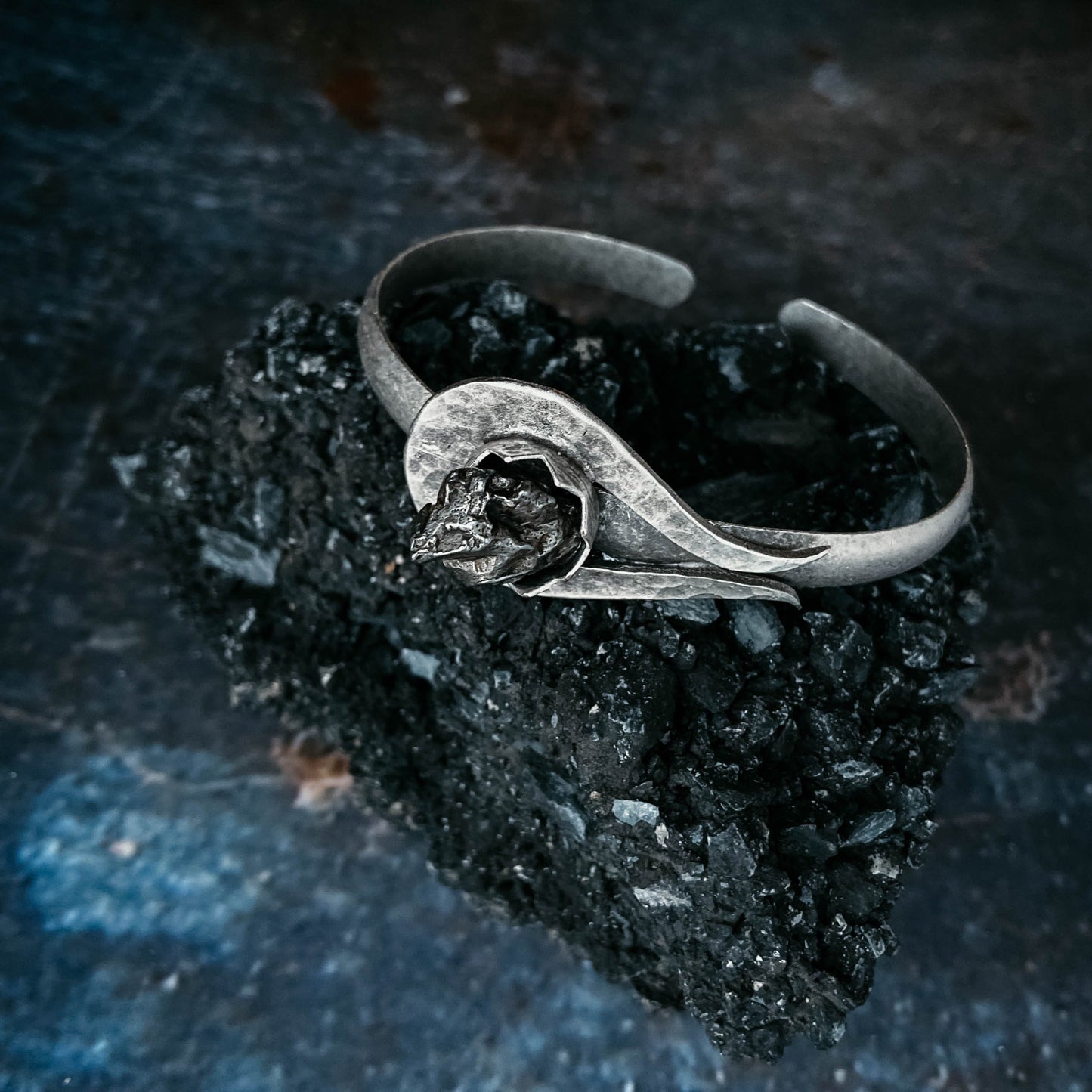 Handmade Comet Meteorite Cuff Bracelet