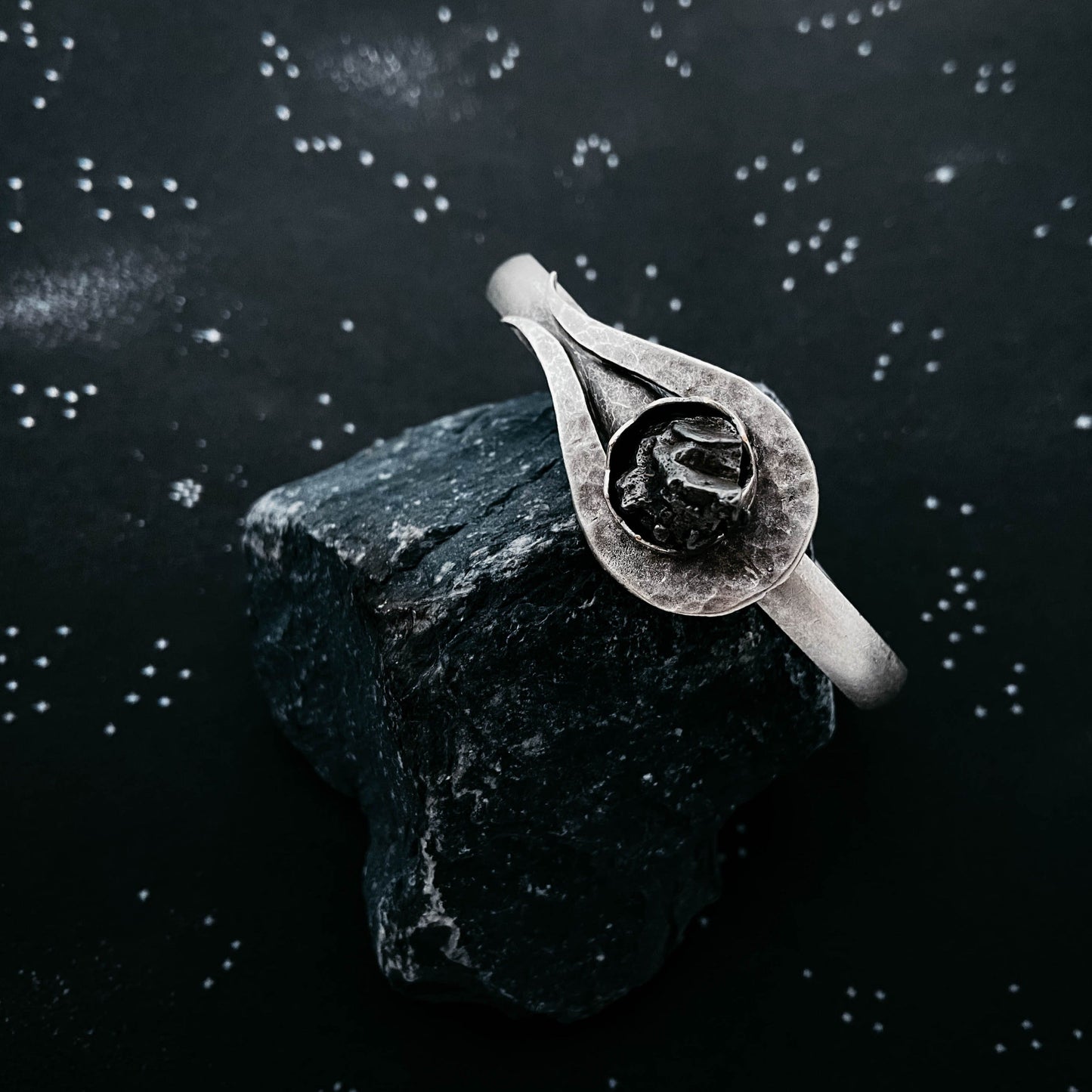 Handmade Comet Meteorite Cuff Bracelet