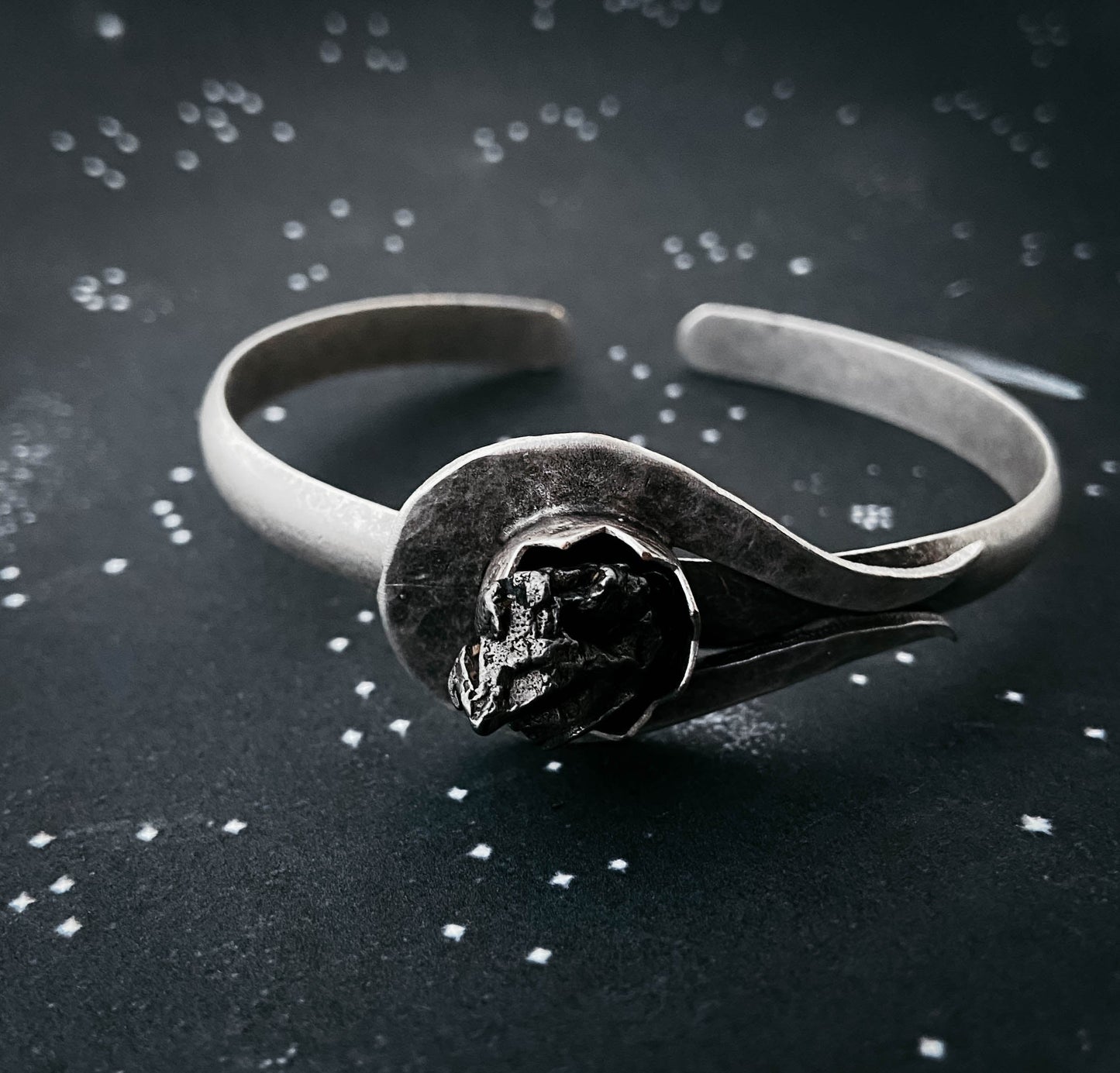 Handmade Comet Meteorite Cuff Bracelet