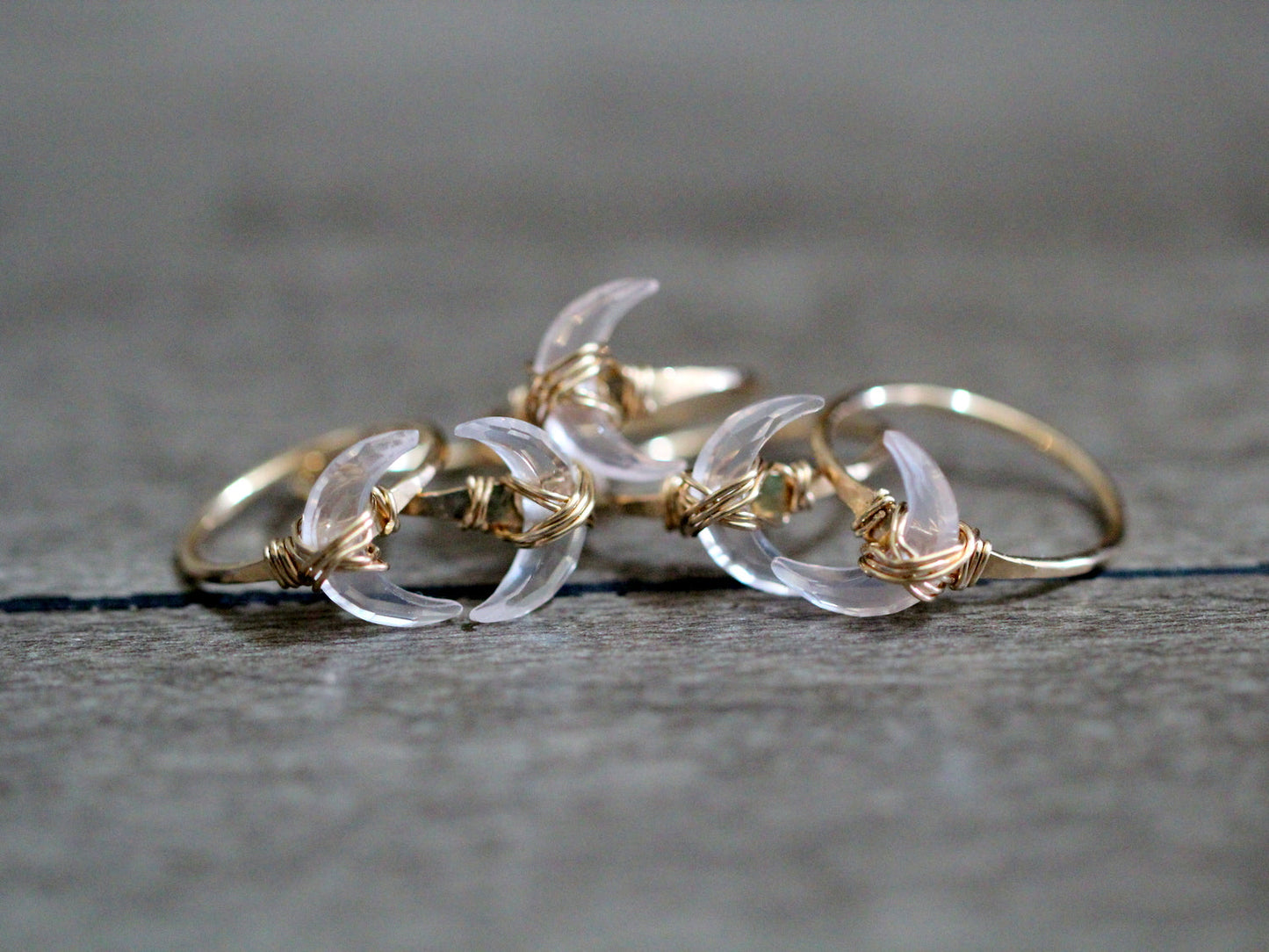Moonbeam Ring | Rose Quartz