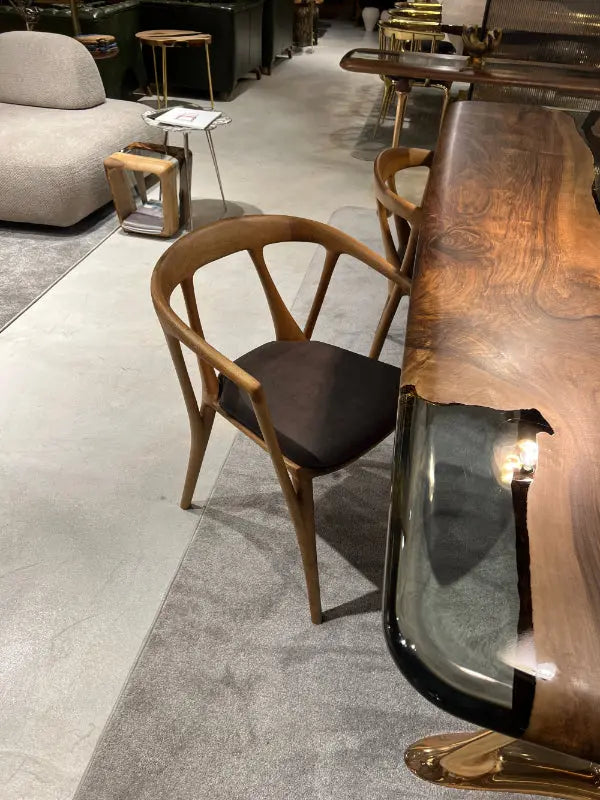 Luxury Premium Solid Walnut Chair | Italian Style