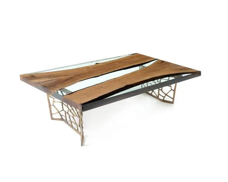 Resin River Walnut Coffee Table