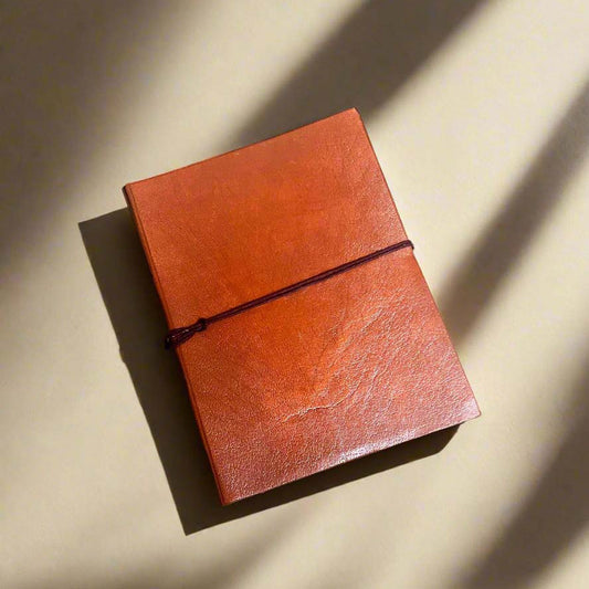 Handmade Leather Journal | Lined Pages